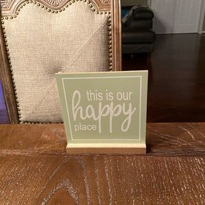 Happy place home decor sign